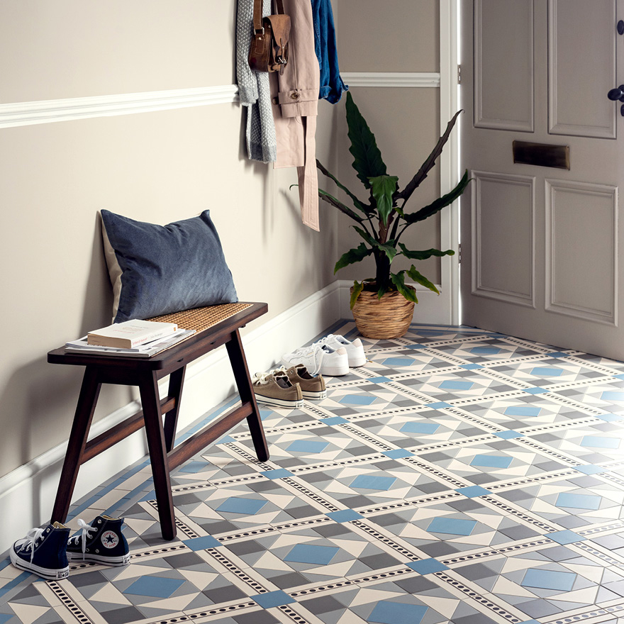 Our new Victorian Floor Tile pattern in collaboration with Period Living