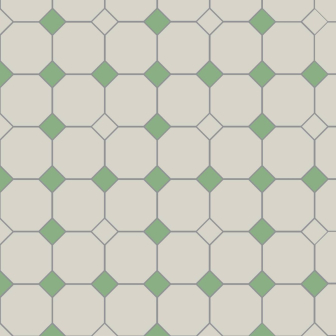 York Dover White & Spring Green