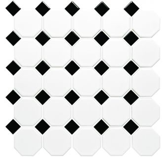Classic Octagon and Dot Floor Mosaic